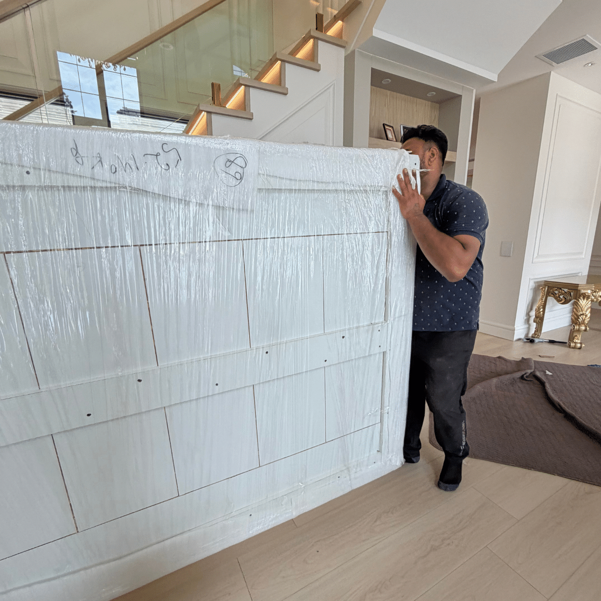 Furniture protected during a Western Moving & Storage move